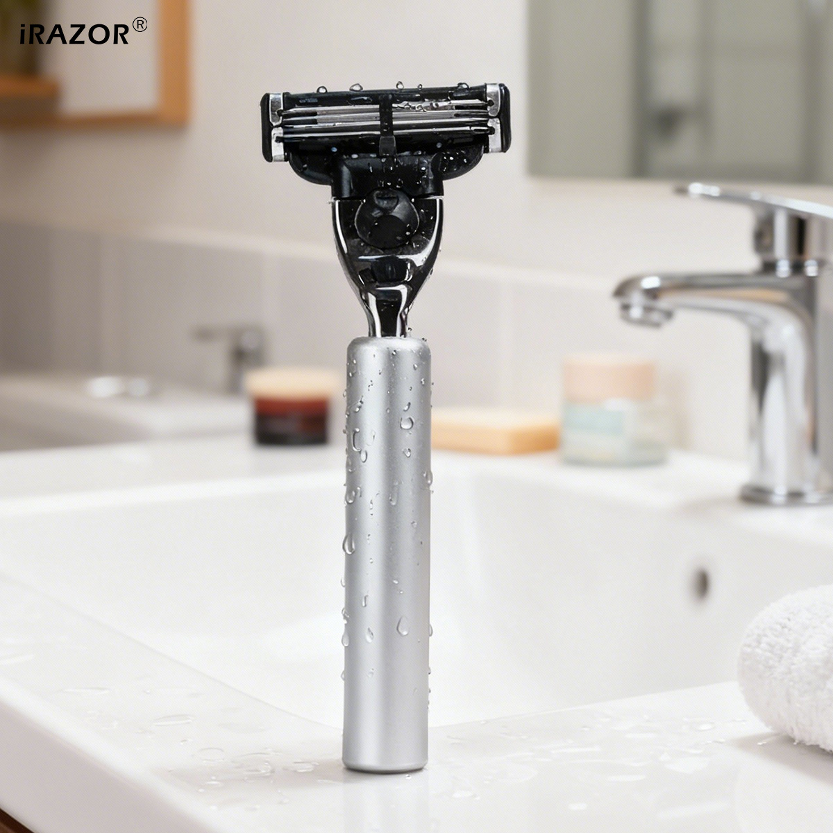 Men'S Grooming Blade - iRAZOR 클래식 남성용 면도기 알루미늄 핸들