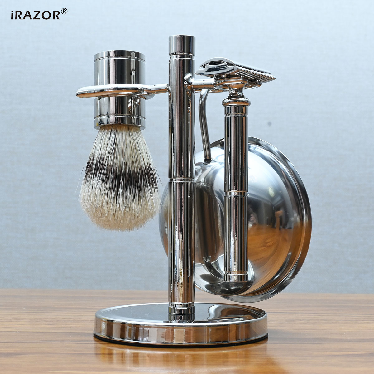 Mens Vintage Grooming Kit - iRAZOR 클래식 빈티지 더블 에지 안전