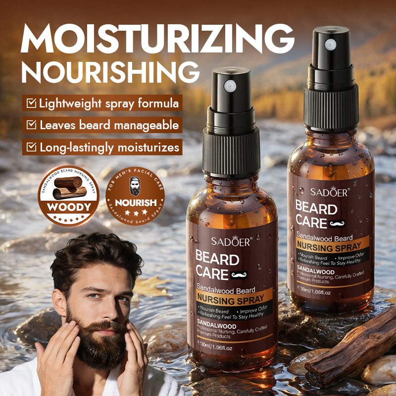 100% 천연 샌달우드 수염 관리 스프레이 수염 에센셜 - Men'S Grooming Tonic 리뷰 및 가격