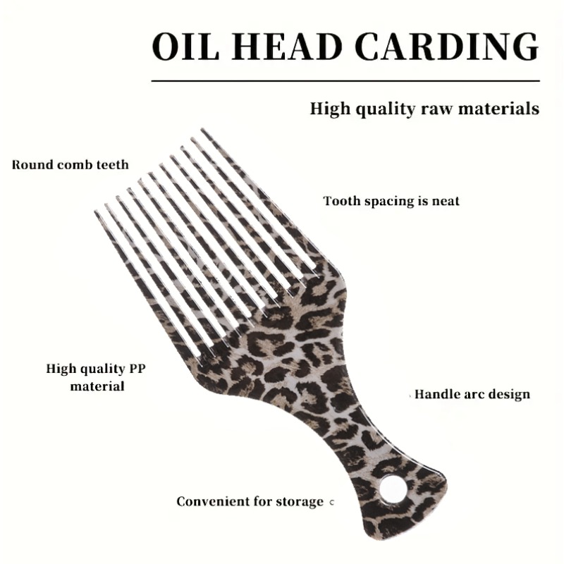아프로 빗 넓은 이빨로 자연 곱슬머리용 레오파드 프린트 - Men'S Grooming Hair 리뷰 및 가격