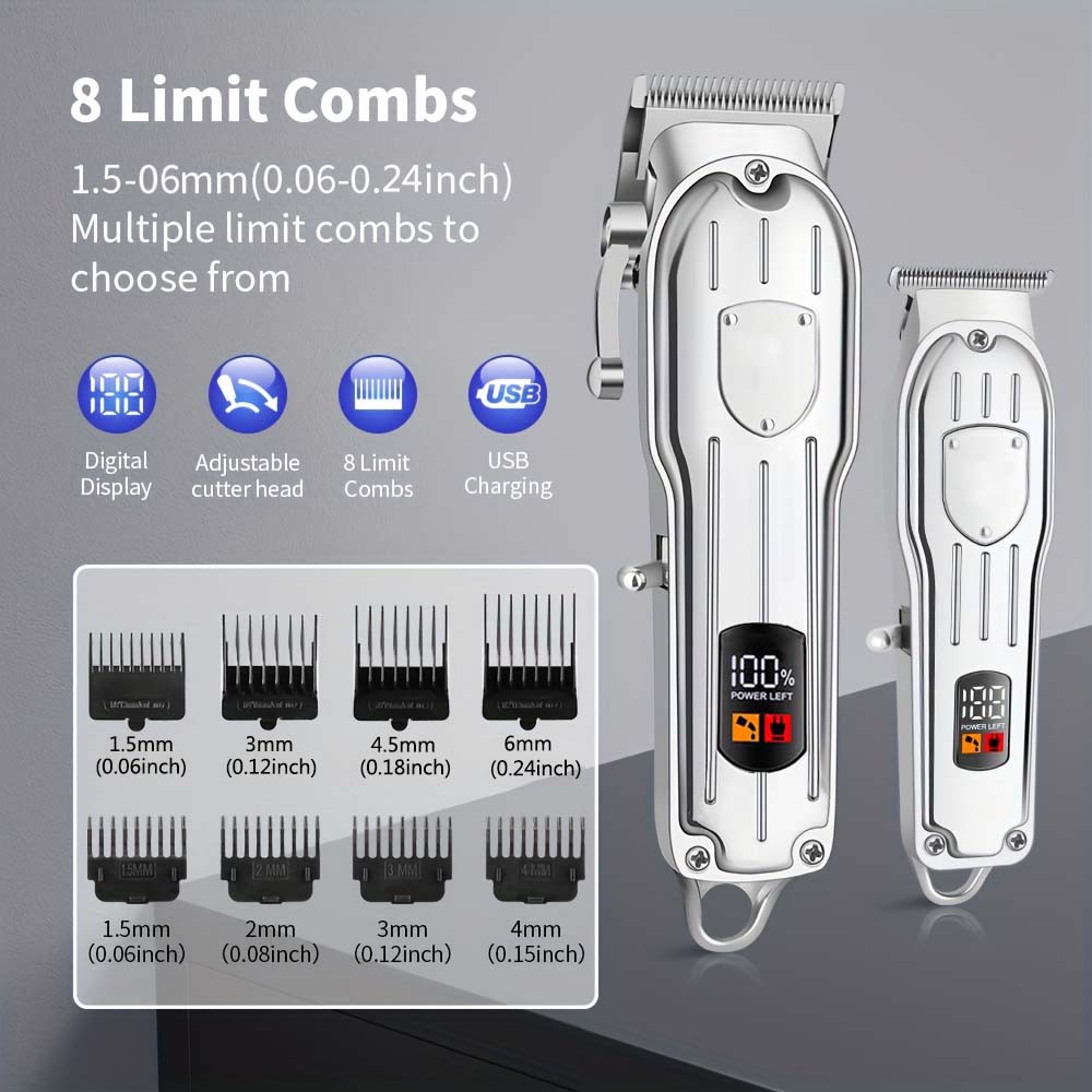 LCD 디스플레이가 있는 전문가용 헤어 클리퍼 세트,  - Men Grooming Outfit 리뷰 및 가격