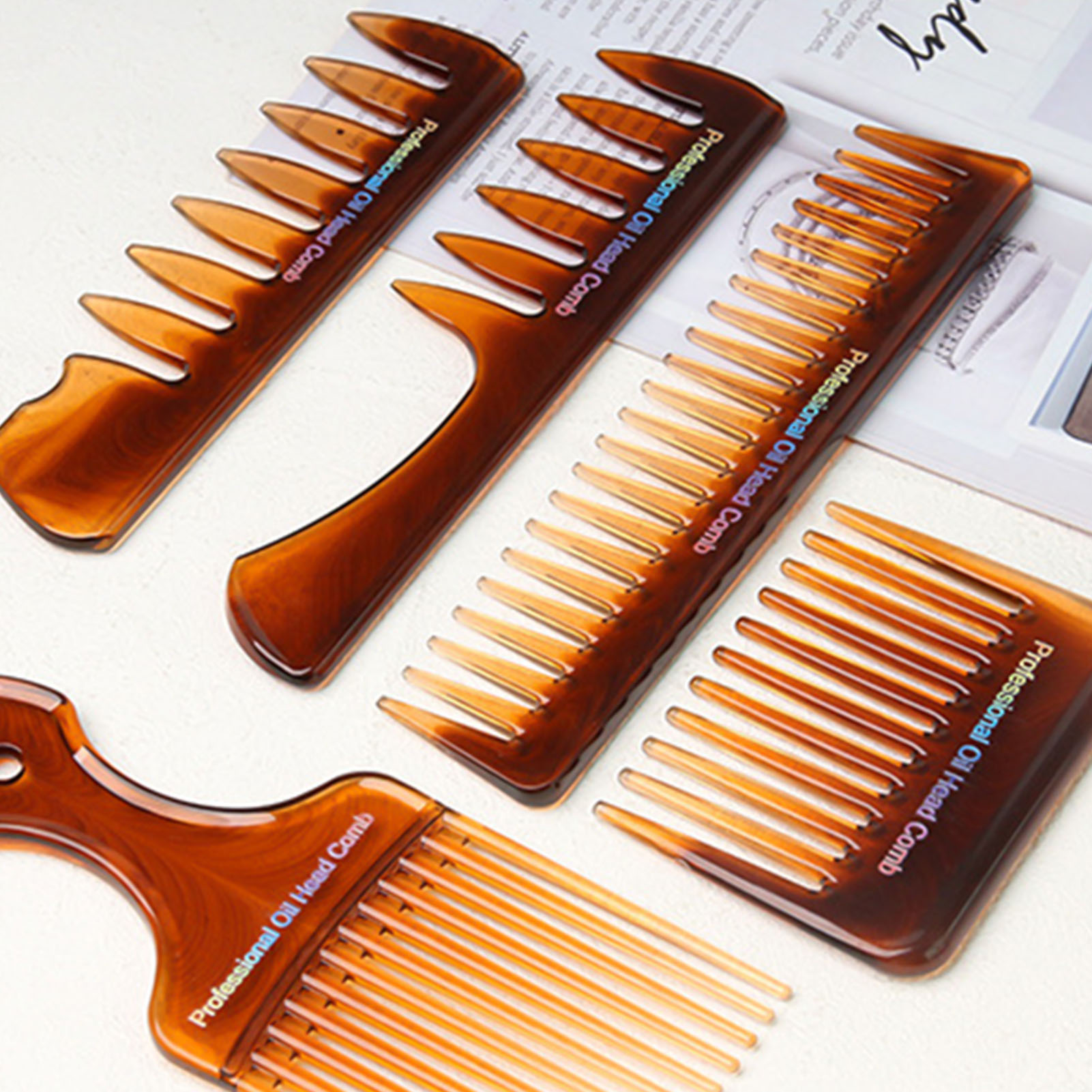 5개입 이발사 빗 세트 빈티지 헤어 브러시 스타일링 빗 - Mens Vintage Grooming Kit 리뷰 및 가격