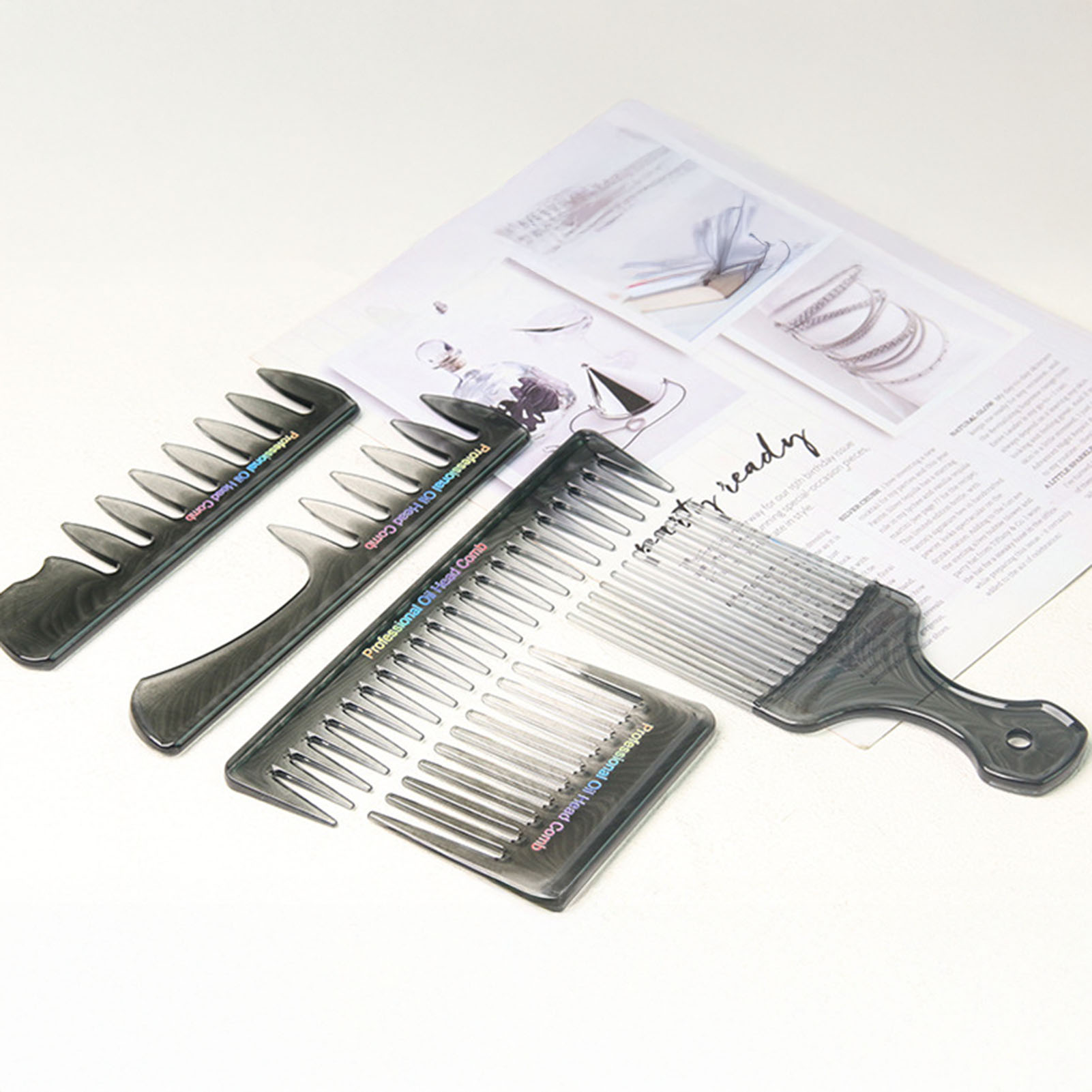 5개입 이발사 빗 세트 빈티지 헤어 브러시 스타일링 빗 - Mens Vintage Grooming Kit 리뷰 및 가격