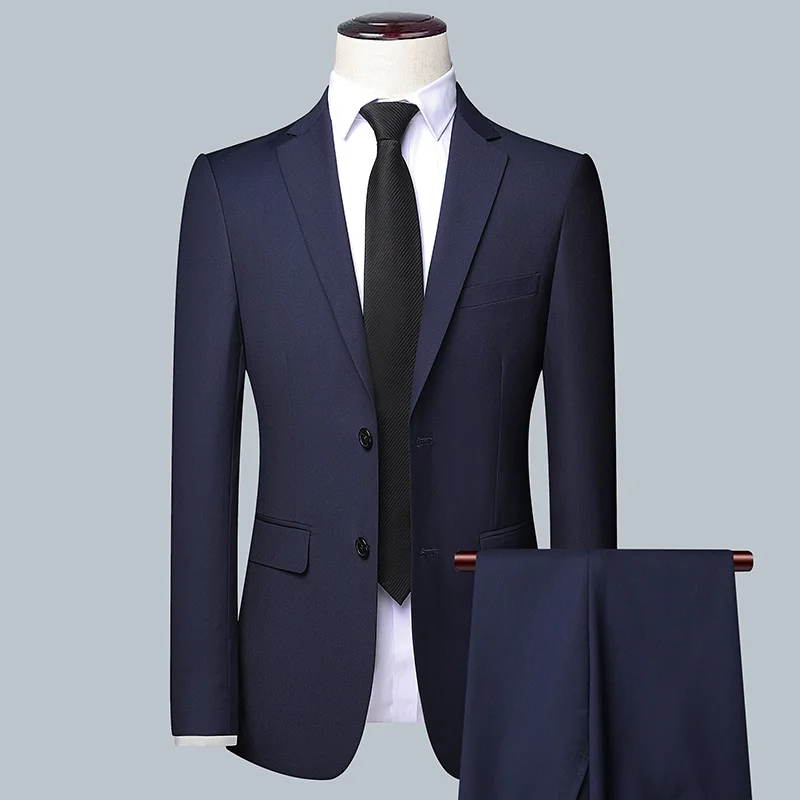 남자 솔리드 컬러 비즈니스 정장 2025 고품질 패션  - Men Grooming Outfit 리뷰 및 가격